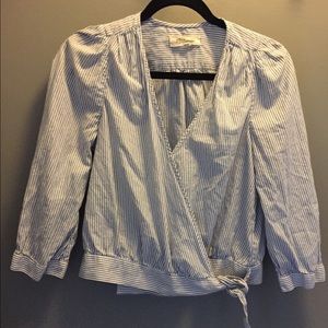 Madewell Tie Front Top